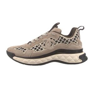 Chanel Beige and Black Sneakers
